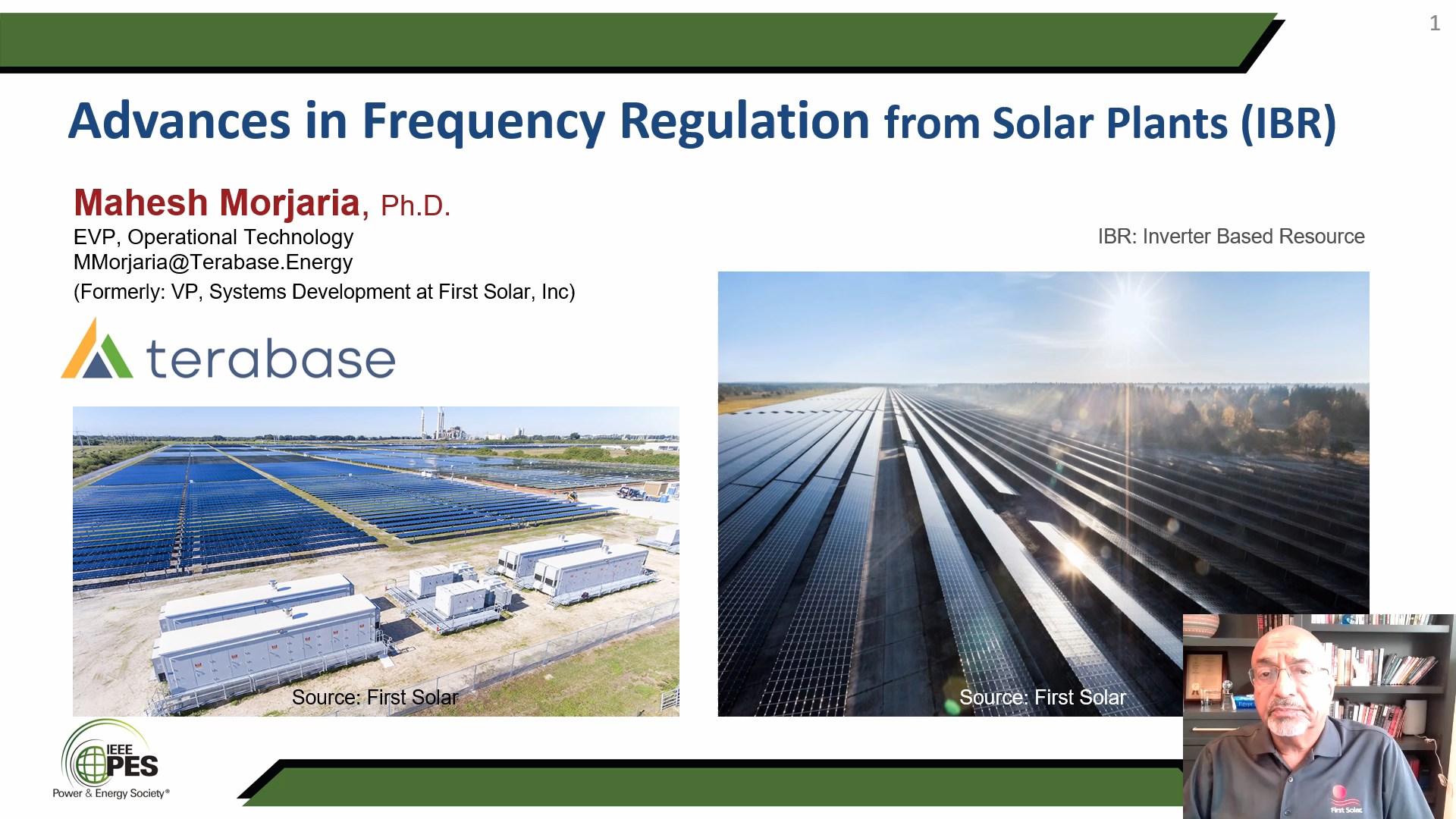 Webinar Recording: Advances in IBR Plant Frequency Regulation